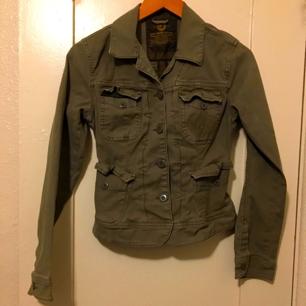 Lucky Brand green denim jacket